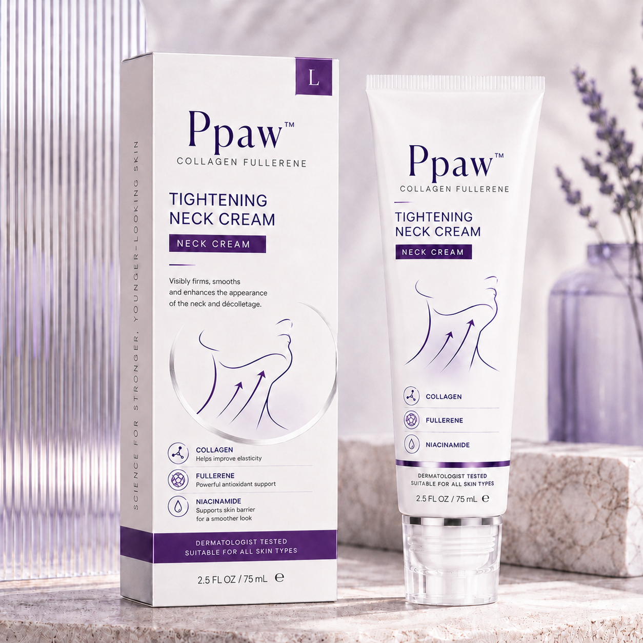 ✨ PPPAW™ Instant Neck Lift Cream — 🧴 Infused with Retinol & Hyaluronic Acid | Firms the Neck, Reduces Wrinkles & Double Chin
