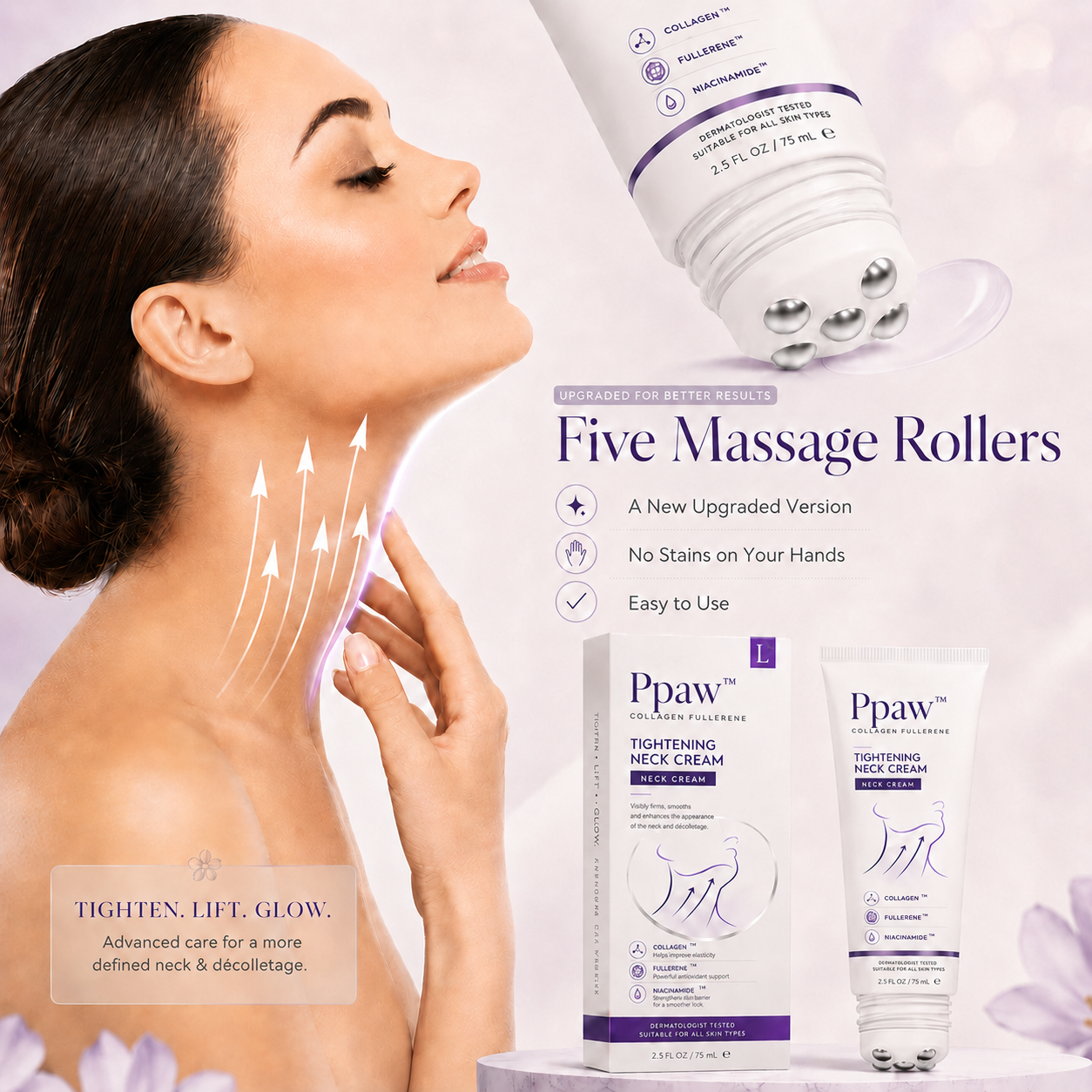 ✨ PPPAW™ Instant Neck Lift Cream — 🧴 Infused with Retinol & Hyaluronic Acid | Firms the Neck, Reduces Wrinkles & Double Chin