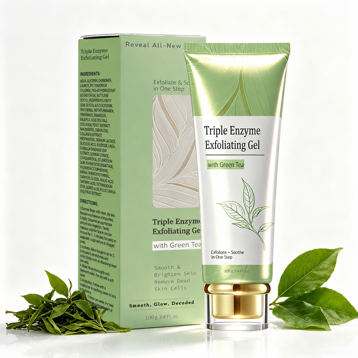 Green Tea Aqua Peel Gel facial exfoliator