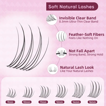 LAST DAY - BUY 1 GET 1 FREE😍Invisible Band Lash Clusters Kit