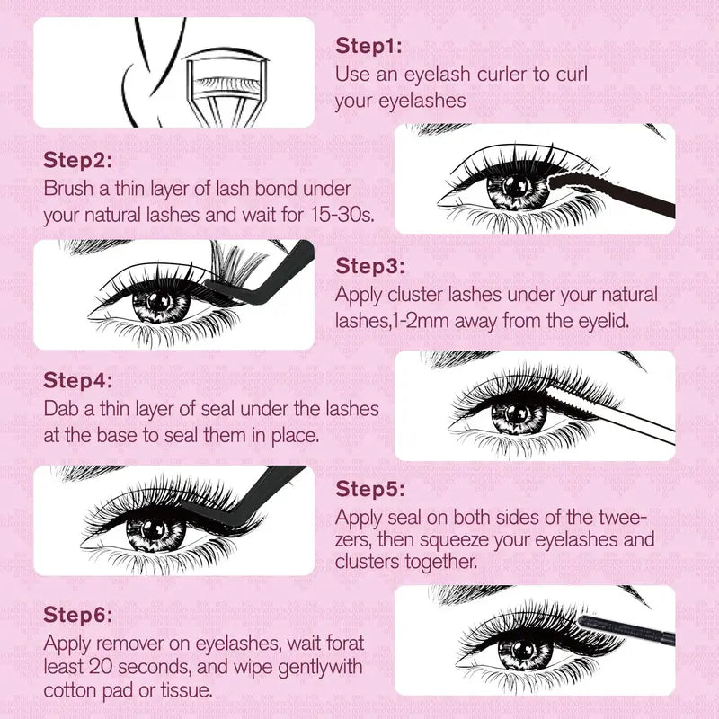 LAST DAY - BUY 1 GET 1 FREE😍Invisible Band Lash Clusters Kit