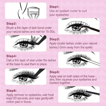 LAST DAY - BUY 1 GET 1 FREE😍Invisible Band Lash Clusters Kit
