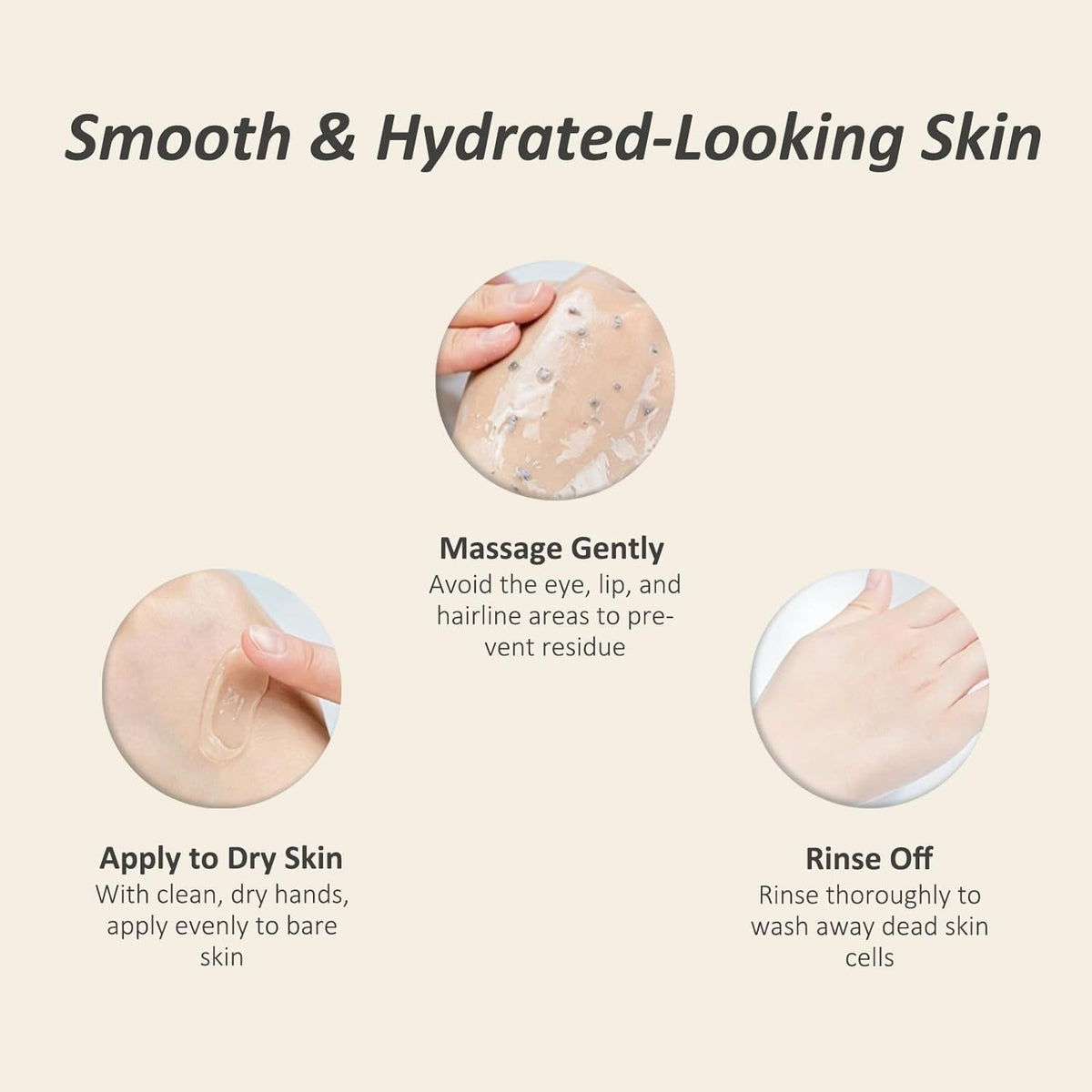 Five facial peeling solutions