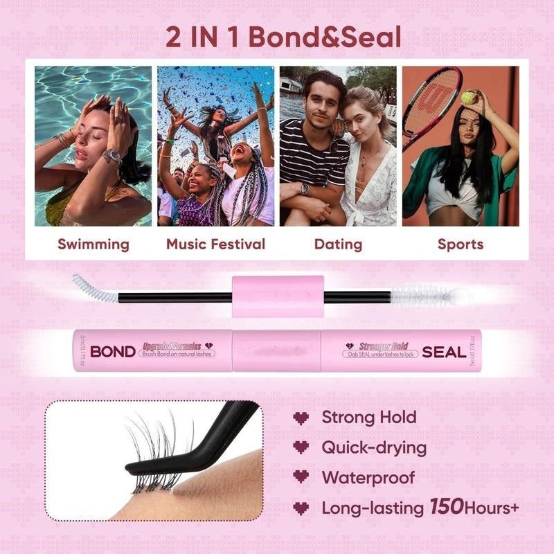 LAST DAY - BUY 1 GET 1 FREE😍Invisible Band Lash Clusters Kit
