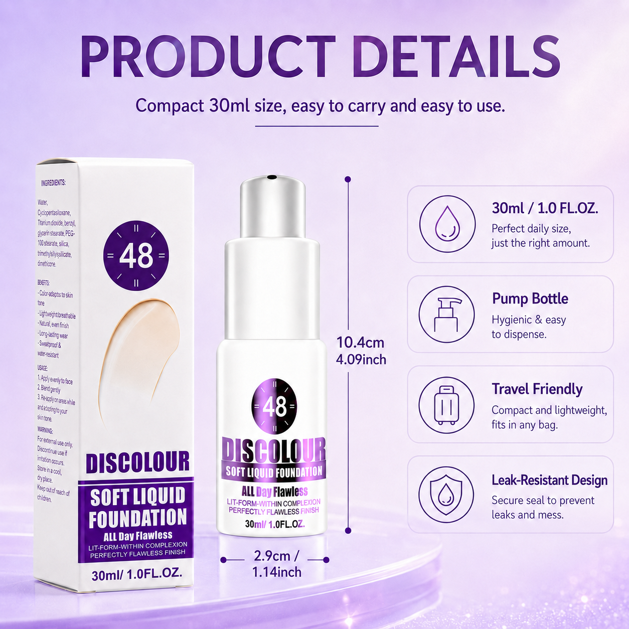 LAST DAY - BUY 1 GET 1 FREE😍COLOR-CHANGING SOFT LIQUID FOUNDATION