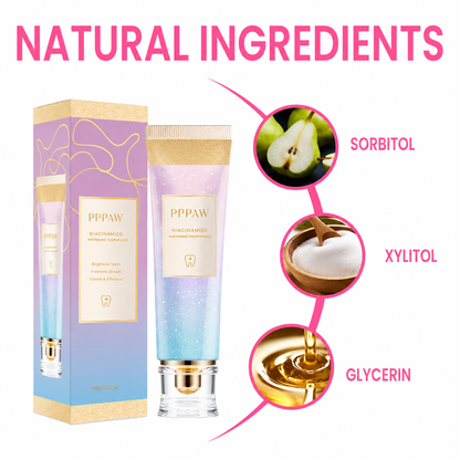 PPPAW Triple Fluoride-Free Whitening Niacinamide Toothpaste