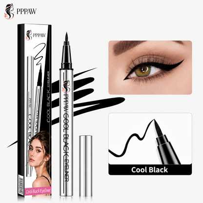 ✨ PPPAW™ Cool Black Eyeliner — ✒️ Quick-Drying & Waterproof | Ultra-Fine Tip, Long-Lasting Wear, Smudge-Proof Definition for Sharp, Bold Eyes Wear, Smudge-Proof Definition for Sharp, Bold Eyes