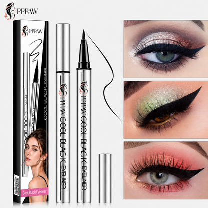 ✨ PPPAW™ Cool Black Eyeliner — ✒️ Quick-Drying & Waterproof | Ultra-Fine Tip, Long-Lasting Wear, Smudge-Proof Definition for Sharp, Bold Eyes Wear, Smudge-Proof Definition for Sharp, Bold Eyes