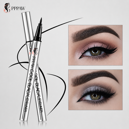 ✨ PPPAW™ Cool Black Eyeliner — ✒️ Quick-Drying & Waterproof | Ultra-Fine Tip, Long-Lasting Wear, Smudge-Proof Definition for Sharp, Bold Eyes Wear, Smudge-Proof Definition for Sharp, Bold Eyes