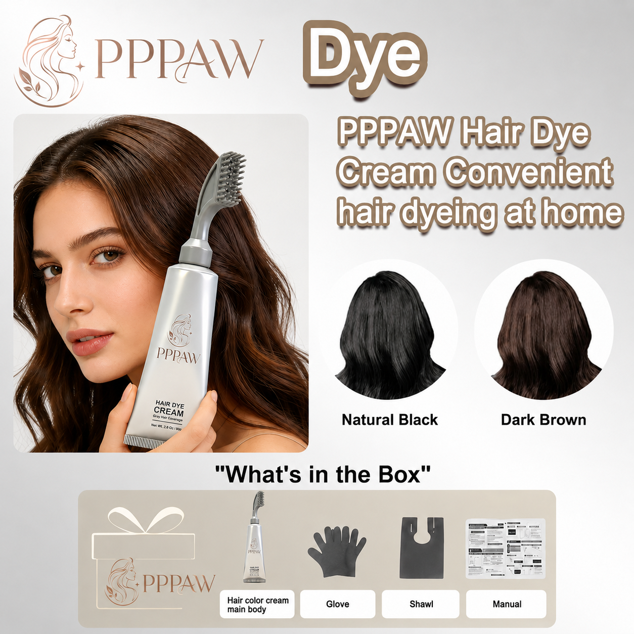 LAST DAY - BUY 1 GET 1 FREE✨ PPPAW Hair Dye Comb / Hair Dye Cream