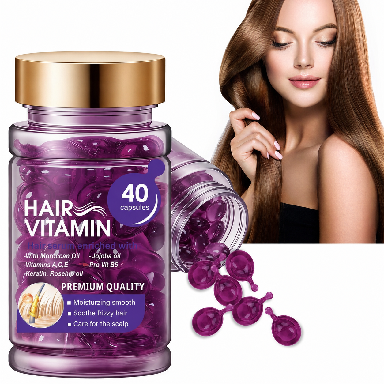 Hair Vitamin 40 single-use capsules