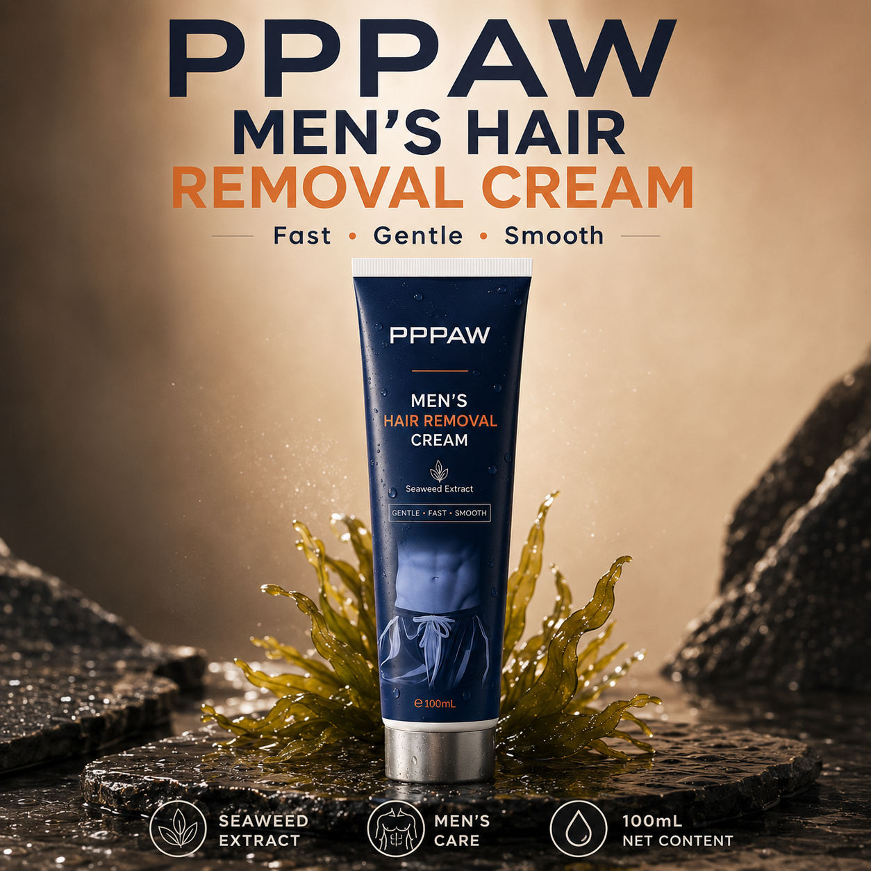 LAST DAY - BUY 1 GET 1 FREE😍 PPPAW Men’s Hair Removal Cream | Easy Apply, Smooth Skin ✨