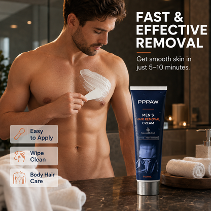 LAST DAY - BUY 1 GET 1 FREE😍 PPPAW Men’s Hair Removal Cream | Easy Apply, Smooth Skin ✨