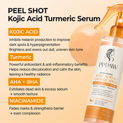 LAST DAY - BUY 1 GET 1 FREE😍Kojic Acid & Turmeric Body Peeling Spray ✨
