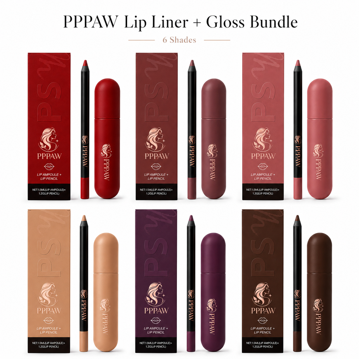 Pppawhappiness Lip Liner + Gloss Bundle